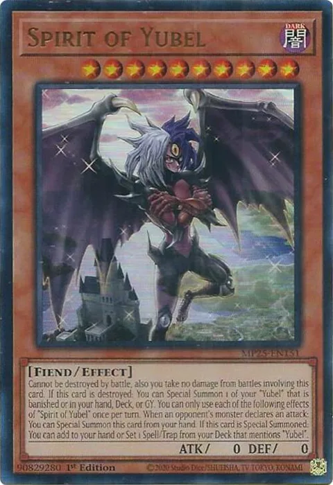 Spirit of Yubel MP25-EN151 Yu-Gi-Oh card from 2025 Mega-Pack