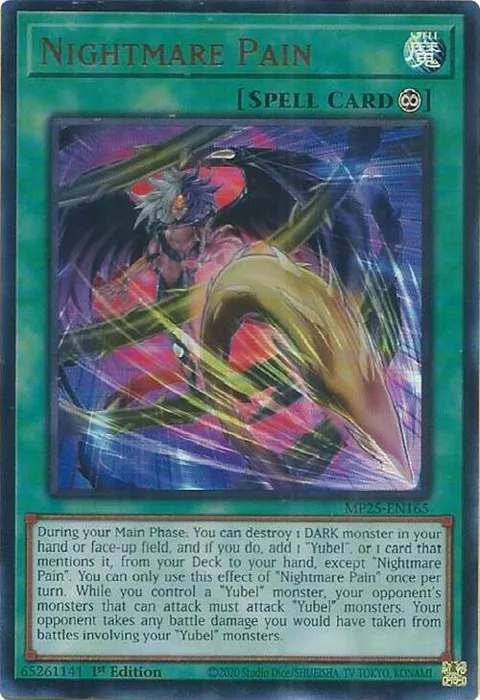 Nightmare Pain MP25-EN165 Yu-Gi-Oh card from 2025 Mega-Pack