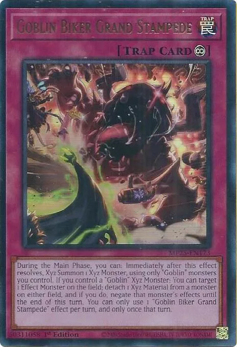 Goblin Biker Grand Stampede MP25-EN173 Yu-Gi-Oh card from 2025 Mega-Pack