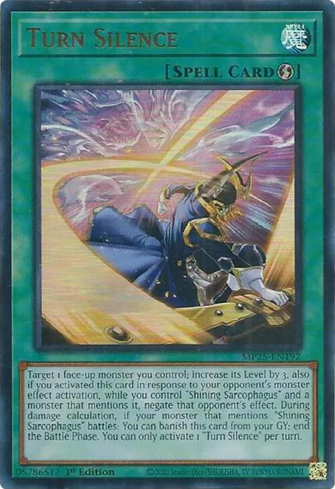Turn Silence MP25-EN192 Yu-Gi-Oh card from 2025 Mega-Pack