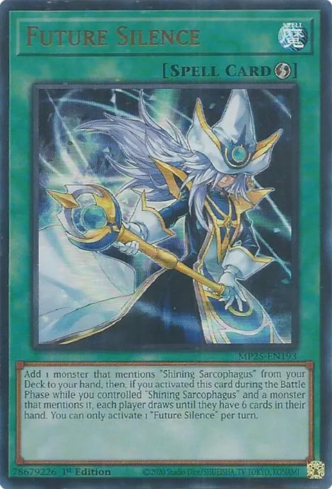 Future Silence MP25-EN193 Yu-Gi-Oh card from 2025 Mega-Pack