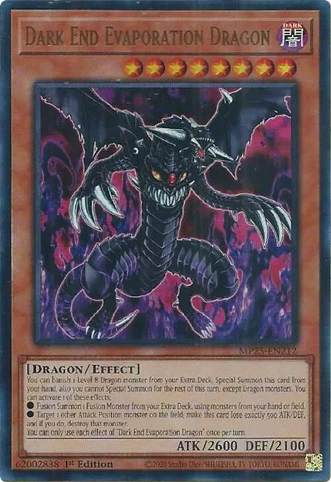 Dark End Evaporation Dragon MP25-EN212 Yu-Gi-Oh card from 2025 Mega-Pack
