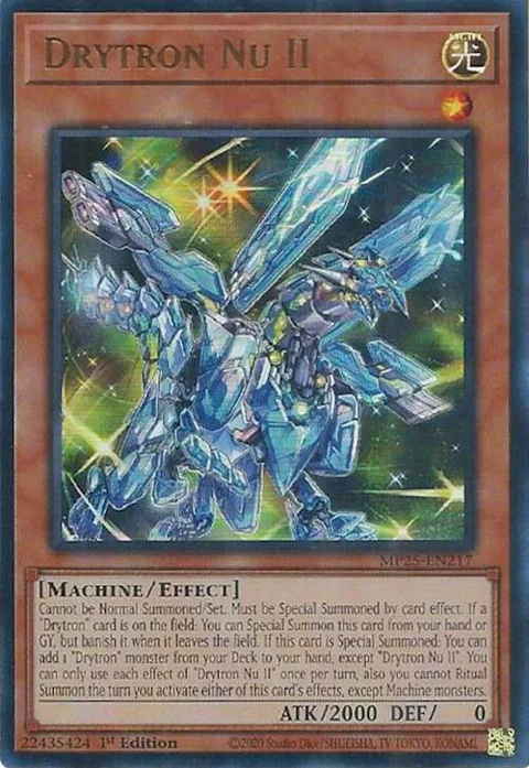 Drytron Nu II MP25-EN217 Yu-Gi-Oh card from 2025 Mega-Pack