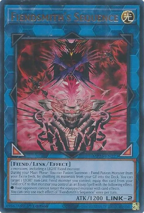 Fiendsmith's Sequence MP25-EN223 Yu-Gi-Oh card from 2025 Mega-Pack