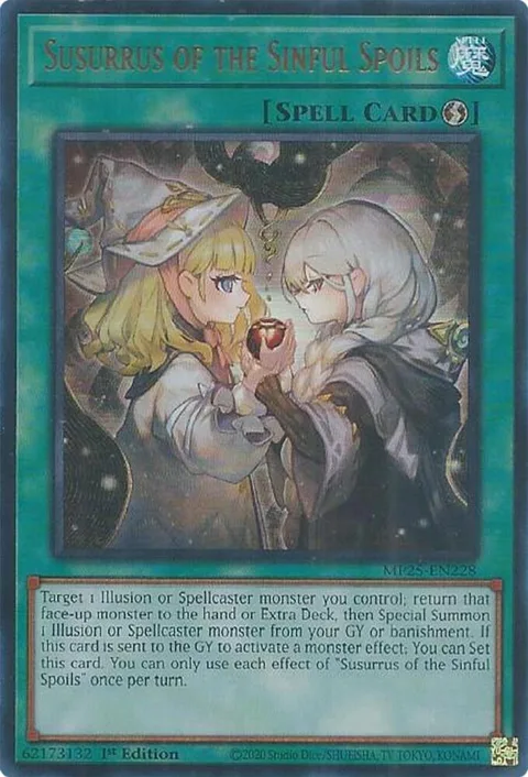 Susurrus of the Sinful Spoils MP25-EN228 Yu-Gi-Oh card from 2025 Mega-Pack