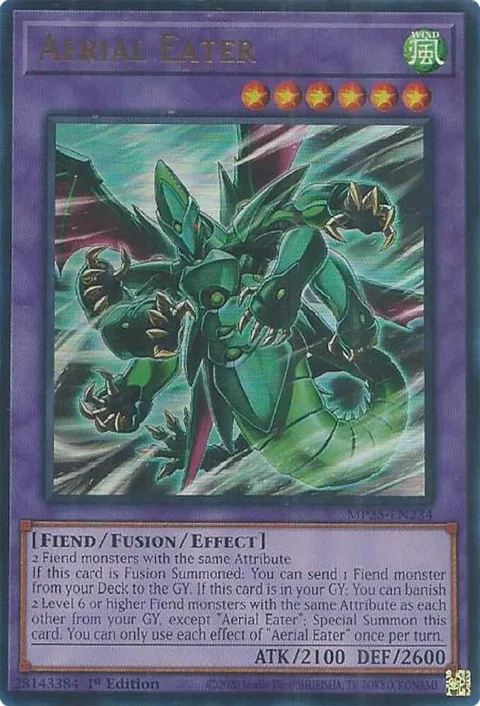 Aerial Eater MP25-EN234 Yu-Gi-Oh card from 2025 Mega-Pack