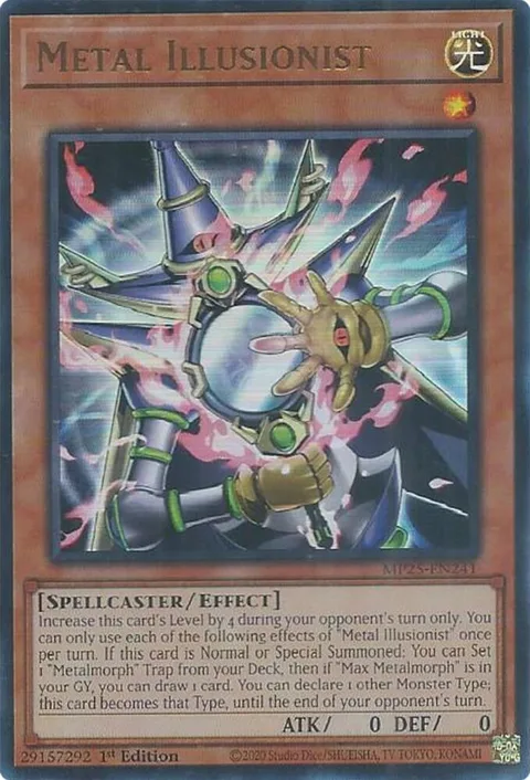 Metal Illusionist MP25-EN241 Yu-Gi-Oh card from 2025 Mega-Pack