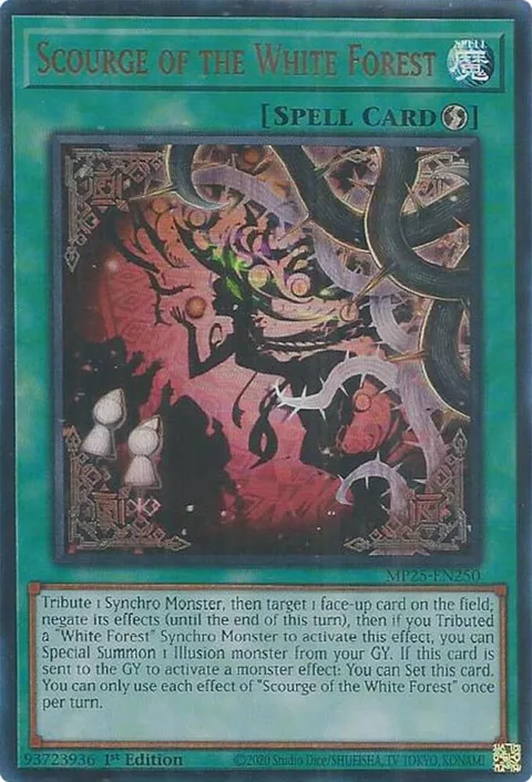 Scourge of the White Forest MP25-EN250 Yu-Gi-Oh card from 2025 Mega-Pack