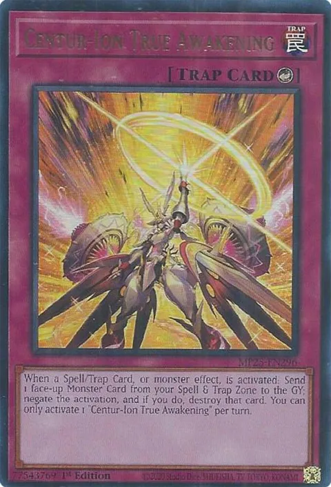 Centur-Ion True Awakening MP25-EN296 Yu-Gi-Oh card from 2025 Mega-Pack
