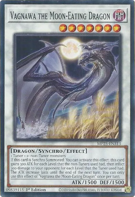Vagnawa the Moon-Eating Dragon MP25-EN313 Yu-Gi-Oh card from 2025 Mega-Pack