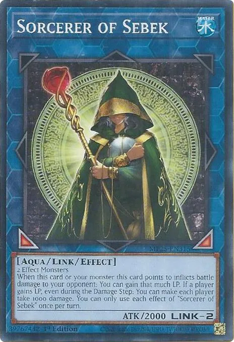 Sorcerer of Sebek MP25-EN315 Yu-Gi-Oh card from 2025 Mega-Pack
