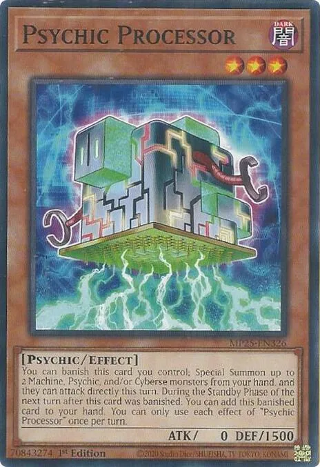 Psychic Processor MP25-EN326 Yu-Gi-Oh card from 2025 Mega-Pack