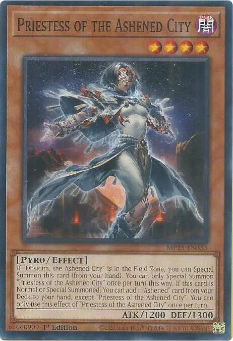 Priestess of the Ashened City MP25-EN335 Yu-Gi-Oh card from 2025 Mega-Pack