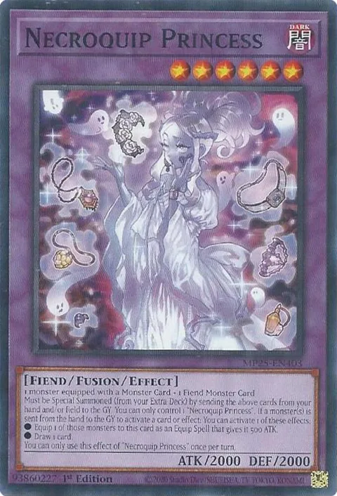 Necroquip Princess MP25-EN403 Yu-Gi-Oh card from 2025 Mega-Pack