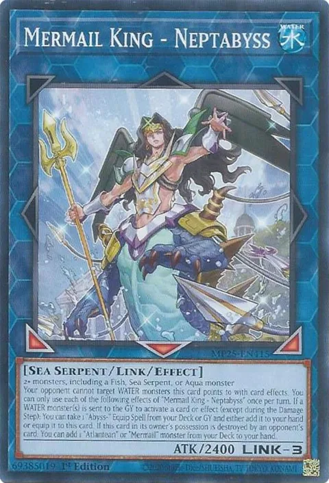 Mermail King - Neptabyss MP25-EN415 Yu-Gi-Oh card from 2025 Mega-Pack