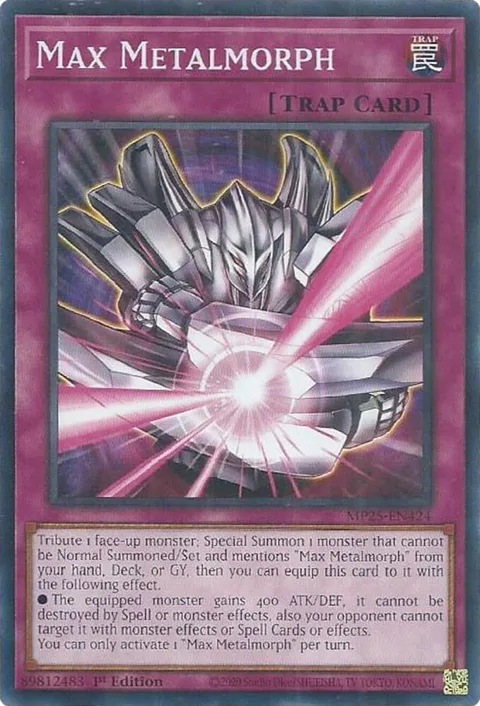 Max Metalmorph MP25-EN424 Yu-Gi-Oh card from 2025 Mega-Pack