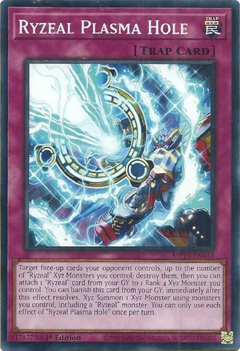 Ryzeal Plasma Hole MP25-EN441 Yu-Gi-Oh card from 2025 Mega-Pack