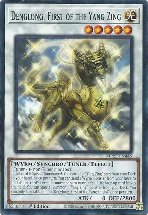 Denglong, First of the Yang Zing MP25-EN445 Yu-Gi-Oh card from 2025 Mega-Pack