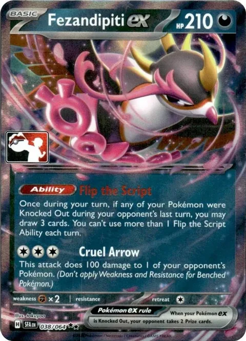 Fezandipiti ex - 038/064 Series 7 #038/064 Holofoil Pokémon card from Prize Pack Series Cards