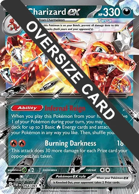 Charizard ex #054/091 Holofoil Pokémon card from Jumbo Cards