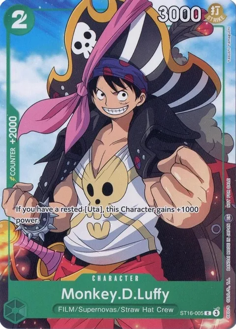 Monkey.D.Luffy Welcome Pack Vol. 2 ST16-005 One Piece card from One Piece Promotion Cards