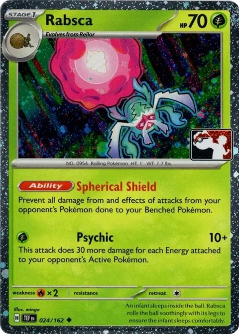 Rabsca - 024/162 Cosmos Holo #024/162 Holofoil Pokémon card from Prize Pack Series Cards