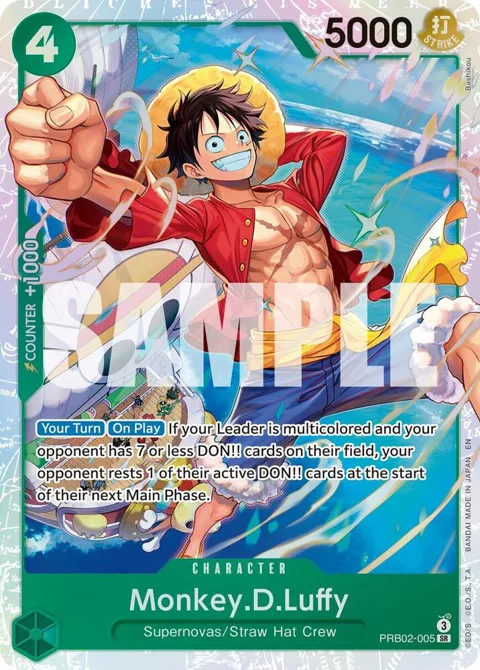 Monkey.D.Luffy PRB02-005 One Piece card from Premium Booster -The Best- Vol. 2