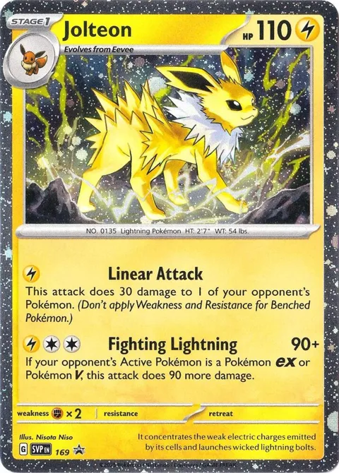 Jolteon - 169 Cosmos Holo #169 Holofoil Pokémon card from Scarlet & Violet Promo Cards