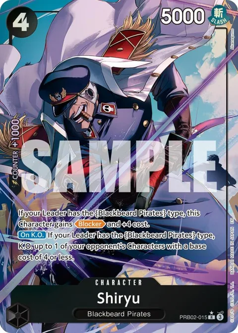 Shiryu Alt Art PRB02-015 One Piece card from Premium Booster -The Best- Vol. 2