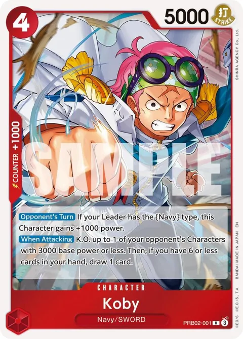Koby PRB02-001 One Piece card from Premium Booster -The Best- Vol. 2