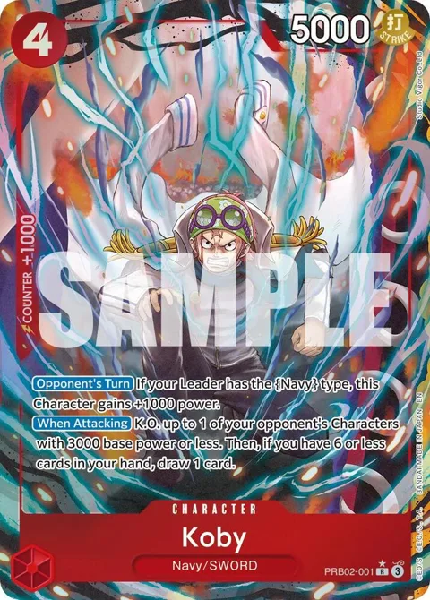 Koby Alt Art PRB02-001 One Piece card from Premium Booster -The Best- Vol. 2
