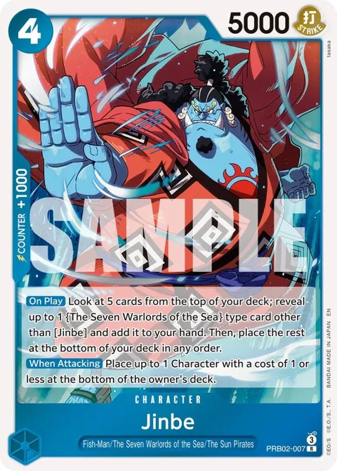 Jinbe PRB02-007 One Piece card from Premium Booster -The Best- Vol. 2