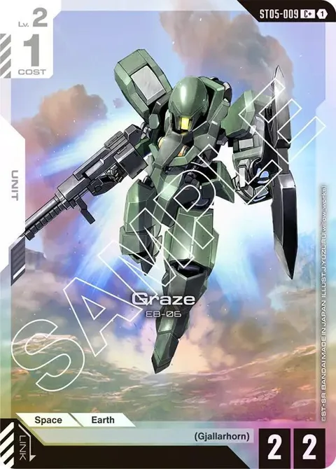 Graze C+ ST05-009 Gundam card from Starter Deck 05: Iron Bloom