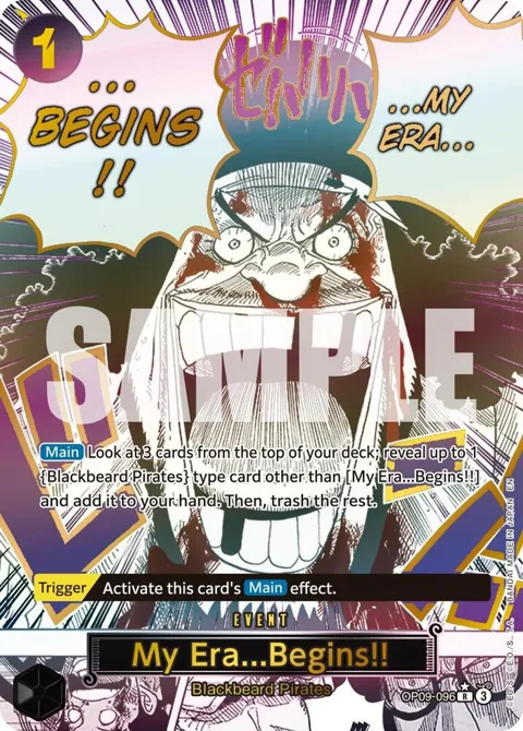 My Era...Begins!! Alt Art OP09-096 One Piece card from Premium Booster -The Best- Vol. 2
