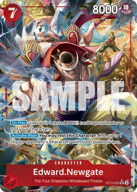 Edward.Newgate Alt Art ST15-002 One Piece card from Premium Booster -The Best- Vol. 2