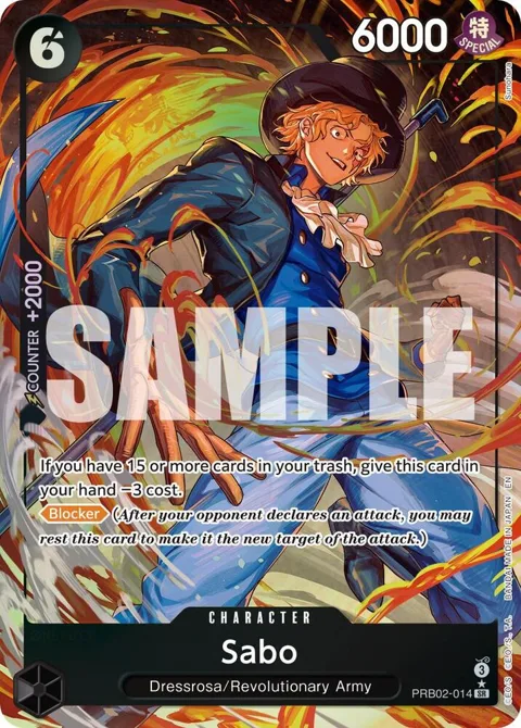 Sabo Alt Art PRB02-014 One Piece card from Premium Booster -The Best- Vol. 2