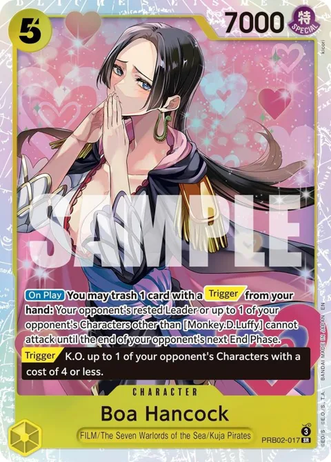 Boa Hancock PRB02-017 One Piece card from Premium Booster -The Best- Vol. 2