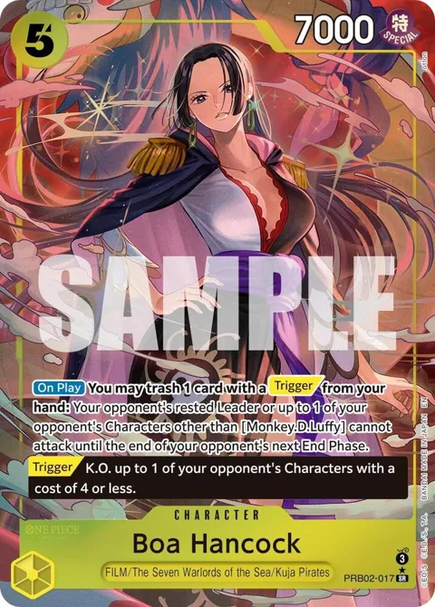 Boa Hancock Alt Art PRB02-017 One Piece card from Premium Booster -The Best- Vol. 2