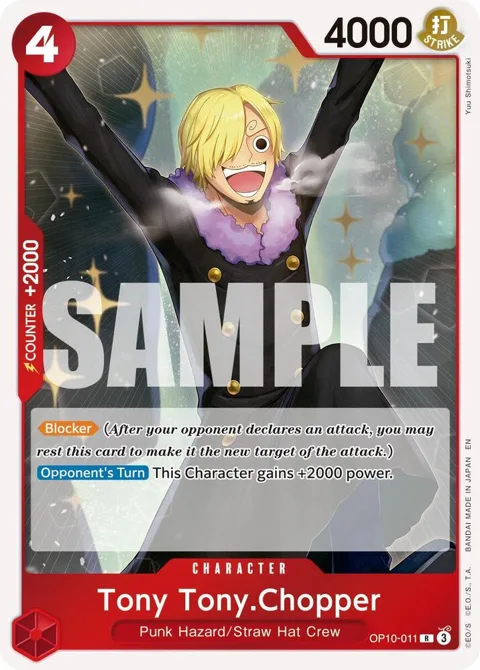 Tony Tony.Chopper Reprint OP10-011 One Piece card from Premium Booster -The Best- Vol. 2