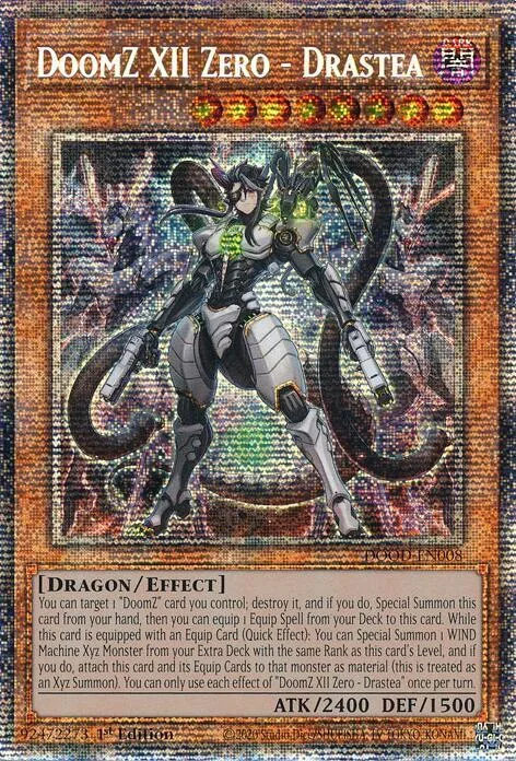DoomZ XII Zero - Drastea Starlight Rare DOOD-EN008 Yu-Gi-Oh card from Doom of Dimensions