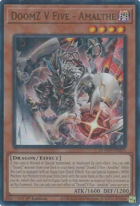 DoomZ V Five - Amalthe DOOD-EN009 Yu-Gi-Oh card from Doom of Dimensions