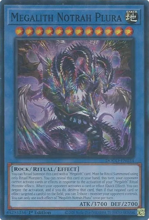 Megalith Notrah Plura DOOD-EN034 Yu-Gi-Oh card from Doom of Dimensions
