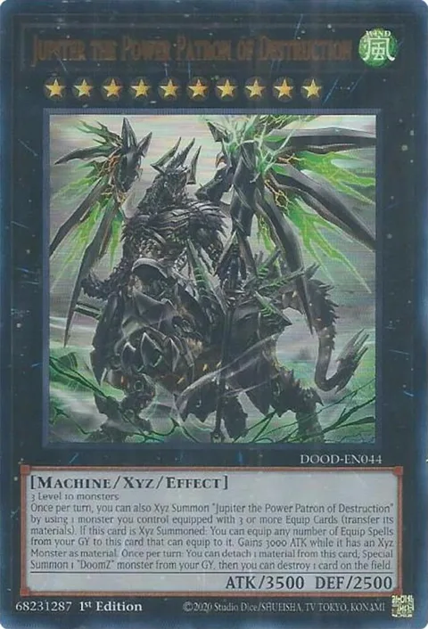 Jupiter the Power Patron of Destruction DOOD-EN044 Yu-Gi-Oh card from Doom of Dimensions