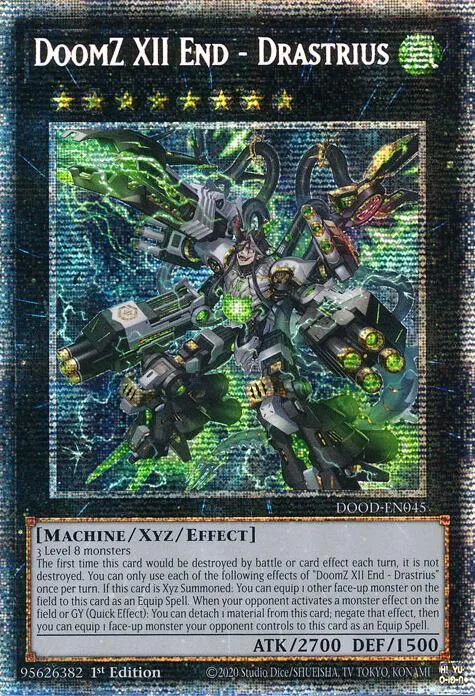 DoomZ XII End - Drastrius Starlight Rare DOOD-EN045 Yu-Gi-Oh card from Doom of Dimensions