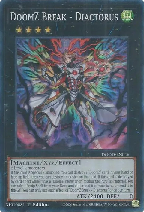 DoomZ Break - Diactorus DOOD-EN046 Yu-Gi-Oh card from Doom of Dimensions