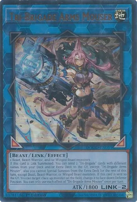 Tri-Brigade Arms Mouser DOOD-EN051 Yu-Gi-Oh card from Doom of Dimensions