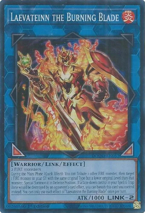 Laevateinn the Burning Blade DOOD-EN053 Yu-Gi-Oh card from Doom of Dimensions
