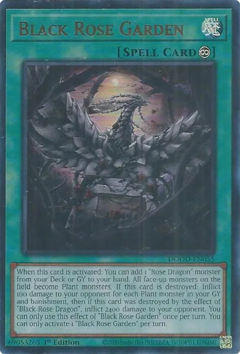 Black Rose Garden DOOD-EN055 Yu-Gi-Oh card from Doom of Dimensions