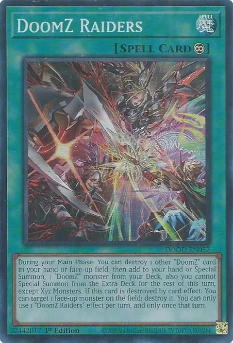 DoomZ Raiders DOOD-EN057 Yu-Gi-Oh card from Doom of Dimensions