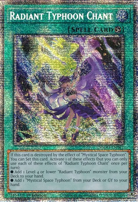 Radiant Typhoon Chant Starlight Rare DOOD-EN061 Yu-Gi-Oh card from Doom of Dimensions